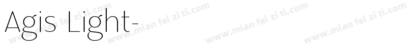 Agis Light字体转换